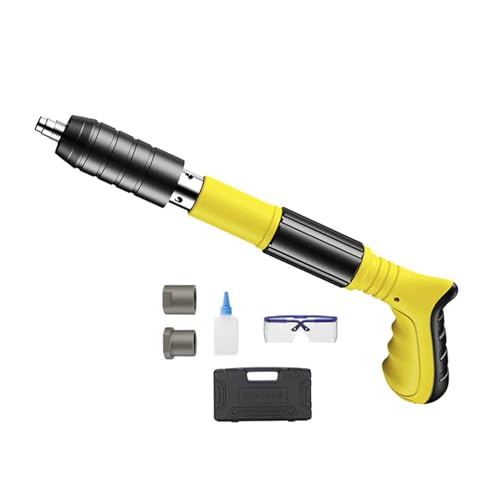 Holzbearbeitung Und Dekoration Integrierte Luft Nagler Nagel Pistole Hause DIY Installation Wand Verschluss Niet Manuelle Werkzeuge(Yellow Set) von AYJYZHIAG