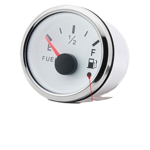 IP67 Wasserdichter Zeiger-Kraftstoffstandsanzeiger mit Alarmlicht 2" 52mm Öltank-Füllstandsanzeiger for Auto Boot Marine(WS 0-190 ohm) von AYJYZHIAG