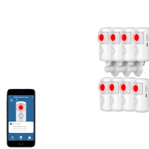 Intelligenter PIR-Bewegungsmelder mit App-Benachrichtigungen, batteriebetrieben, drahtloses Infrarot-Alarmsystem for Smart Home Automation Intelligenter PIR-Bewegungsmelder mit App-Benachrichtigungen, batteriebetrieben, drahtloses Infrarot-Alarmsystem for Smart Home Automation von AYJYZHIAG