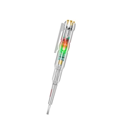 Intelligenter Spannungsprüferstift 24/70-250 V Induktionsleistungsdetektorstift Elektrischer Schraubendreheranzeige-Schaltkreistester(1pc dual lights) von AYJYZHIAG