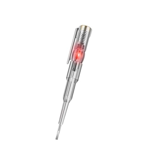 Intelligenter Spannungsprüferstift 24/70-250 V Induktionsleistungsdetektorstift Elektrischer Schraubendreheranzeige-Schaltkreistester(1pc single light) von AYJYZHIAG