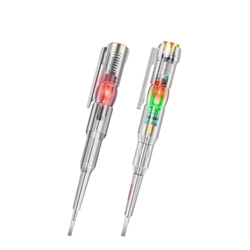Intelligenter Spannungsprüferstift 24/70-250 V Induktionsleistungsdetektorstift Elektrischer Schraubendreheranzeige-Schaltkreistester(Single and dual) von AYJYZHIAG