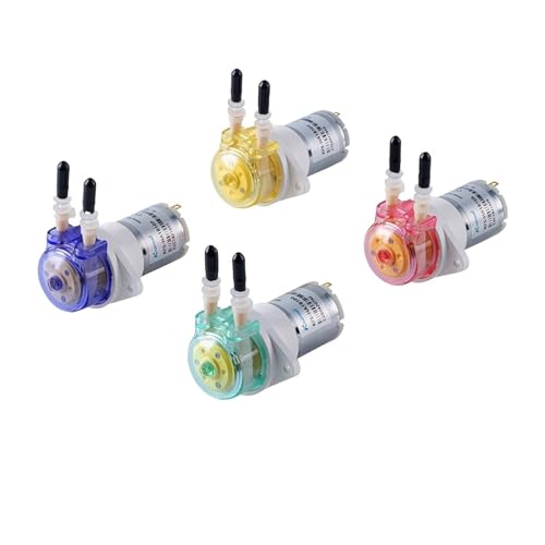 KFS Schlauchpumpe 6 V/12 V/24 V DC-Motor-Zahnradpumpe Hochpräzise Dosierpumpe mit geringem Durchfluss und einem/zwei Slowgear(B10,12Vtwo slowdown gear) von AYJYZHIAG
