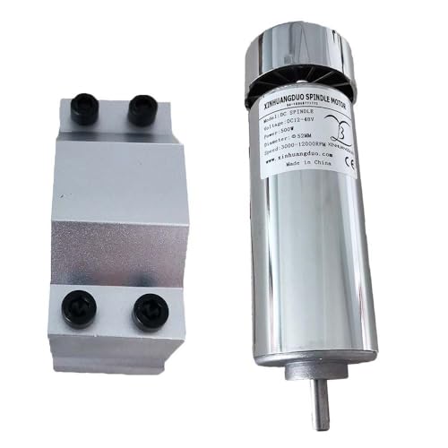 Luftgekühlter 0,5-kW-CNC-Motor + Lüfter-Spindelmotor-Kit 500-W-Spindelmotor + Drehzahlregler der Stromversorgung for Gravieren(Package 3) von AYJYZHIAG