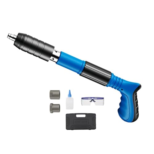 Manuelle Nagelpistole aus Stahl for Betonwände, leistungsstarkes Mini-Handnaglerwerkzeug for die Deckeninstallation, Holzbearbeitung, Nagelwerkzeuge(Blue Set) von AYJYZHIAG