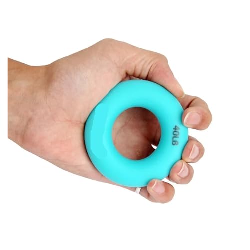 O Ring Dynamometer Hand Expander Grip Trainer Unterarm Karpal Stärken Training Finger Exersiser Massagegerät(Blue) von AYJYZHIAG