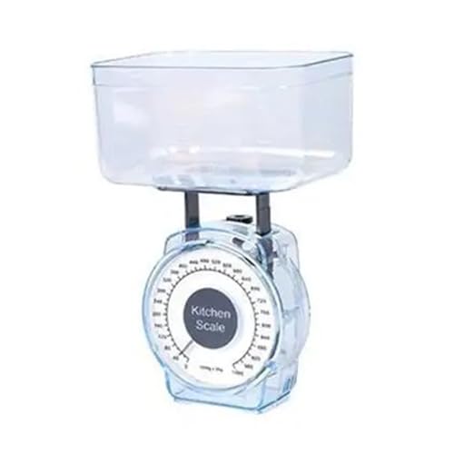Restaurant Kochen Federwaage Lebensmittel Gemüse Waage Wiegen Zifferblatt 1kg Mechanische Home Küchenwaage(Clear) von AYJYZHIAG