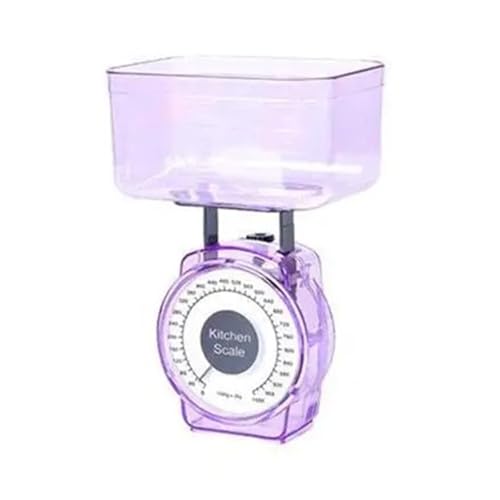 Restaurant Kochen Federwaage Lebensmittel Gemüse Waage Wiegen Zifferblatt 1kg Mechanische Home Küchenwaage(Purple) von AYJYZHIAG