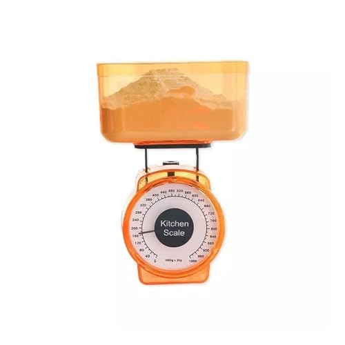 Restaurant Kochen Federwaage Lebensmittel Gemüse Waage Wiegen Zifferblatt 1kg Mechanische Home Küchenwaage(Yellow) von AYJYZHIAG