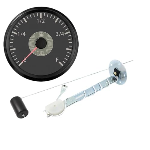 Retro Vintage Classic 2" 52mm Tankanzeige + Sensor 240-33ohm Öltank Füllstandsanzeige Anzeige for Auto Marine Boot Yacht(BN) von AYJYZHIAG