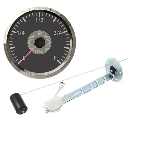 Retro Vintage Classic 2" 52mm Tankanzeige + Sensor 240-33ohm Öltank Füllstandsanzeige Anzeige for Auto Marine Boot Yacht(BS) von AYJYZHIAG