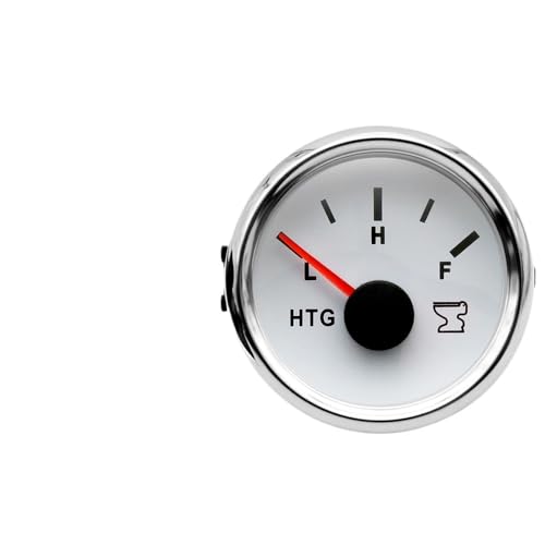 Rote Hintergrundbeleuchtung 2"52MM Fäkalientankanzeige 0-190ohm,240-33ohm Abfallfüllstandsanzeige Abwasserfüllstandsmesser for Marineboote(240-33 ohm WS) von AYJYZHIAG