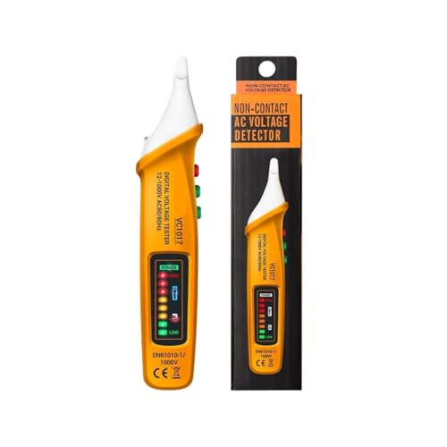 VC1017/VC1018 Elektrischer Sensortesterstift, Wechselspannungsmesser, intelligenter NCV-Sensortesterstift, Summerdetektor for Elektrowerkzeuge(VC1017 Yellow) von AYJYZHIAG