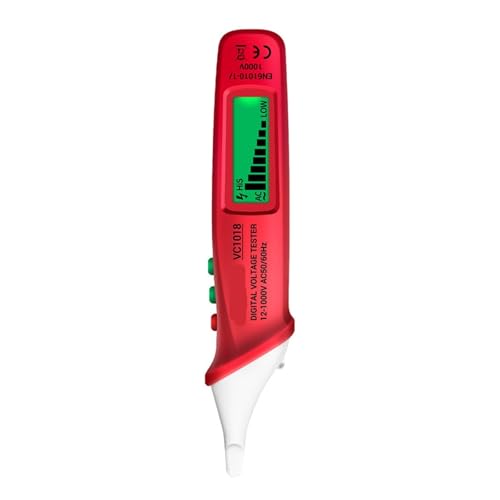 VC1019 12V-1000V Elektrischer Kabeldetektor Intelligenter Sprachübertragungstester Stift Infrarotsensor Positionierungsspannungstester(VC1018 Red) von AYJYZHIAG