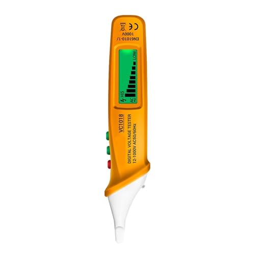 VC1019 12V-1000V Elektrischer Kabeldetektor Intelligenter Sprachübertragungstester Stift Infrarotsensor Positionierungsspannungstester(VC1018 Yellow) von AYJYZHIAG