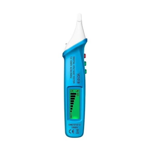 VC1019 Intelligenter Sprachübertragungs-Teststift 12V-1000V Infrarotsensor-Positionierungsspannungstester Elektrischer Kabeldetektor(VC1018 Blue) von AYJYZHIAG