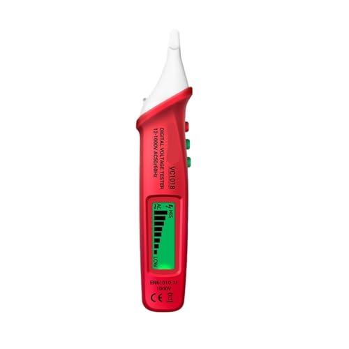 VC1019 Intelligenter Sprachübertragungs-Teststift 12V-1000V Infrarotsensor-Positionierungsspannungstester Elektrischer Kabeldetektor(VC1018 Red) von AYJYZHIAG