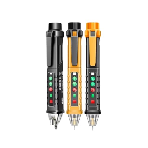 VD902 Sprachübertragungs-Teststift Wechselspannungsdetektor 12-1000 V Infrarot-Tester Zero Firewire Elektrikerwerkzeug(VD902 Yellow Black) von AYJYZHIAG