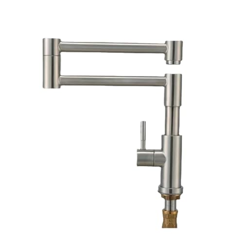 Wandmontierte Küchenarmaturen aus Messing, Topffüller, drehbar, klappbar, einziehbar, Stretch-Waschbecken-Wasserhahn, Spülbecken Wandmontierte Küchenarmaturen aus Messing, Topffüller, drehbar, klappbar, einziehbar, Stretch-Waschbecken-Wasserhahn, Spülbecken von AYJYZHIAG