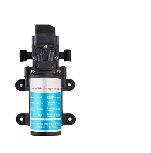 Wasserversorgungs-Booster-Waschmaschinen-Saugmembranpumpe, hochtemperaturbeständige Haushaltswasserpumpe 30 W 60 100(30W only pump) von AYJYZHIAG