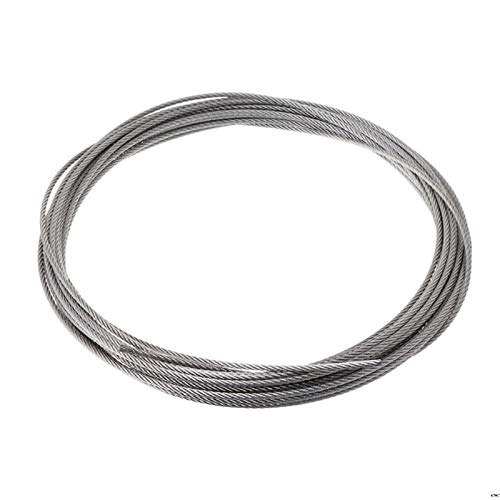 AYKANING Drahtseil,Stahlseil 50M / 100M 1,8mm Durchmesser 304 Edelstahl Drahtseil Weichere Angeln Hubseil 7X7 Struktur 1,8m Durchmesser (Size : 1.8mm 50M) von AYKANING