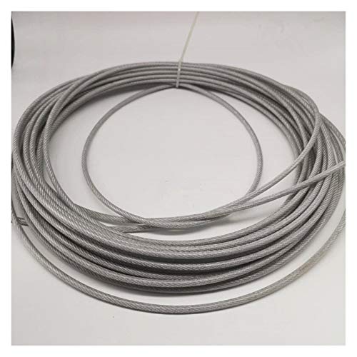 AYKANING Drahtseil,Stahlseil 6mm10M 7x19 304 Edelstahl-Drahtseil mit PVC-Beschichtung Weichere Angeln Beschichtete Kabel Leine Zugseil AYKANING Drahtseil,Stahlseil 6mm10M 7x19 304 Edelstahl-Drahtseil mit PVC-Beschichtung Weichere Angeln Beschichtete Kabel Leine Zugseil von AYKANING