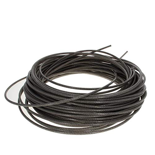 AYKANING Drahtseil,Stahlseil PVC-beschichtetem Stahldraht Kabel 304-Edelstahl-Flexible Drahtseil 4mm Durchmesser 6~30m Lange weiche Hubseil Wäscheleine (Size : 30m) von AYKANING