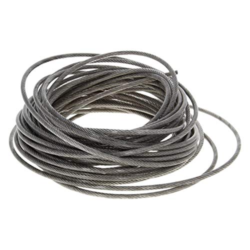 Drahtseil,Stahlseil Beschichtete PVC-Stahldraht-Kabel 304-Edelstahl-Flexible Drahtseile 1.2/3/5 mm Durchmesser 5~10m lange weiche Hubseil Wäscheleine (Size : 3mm x10m) von AYKANING
