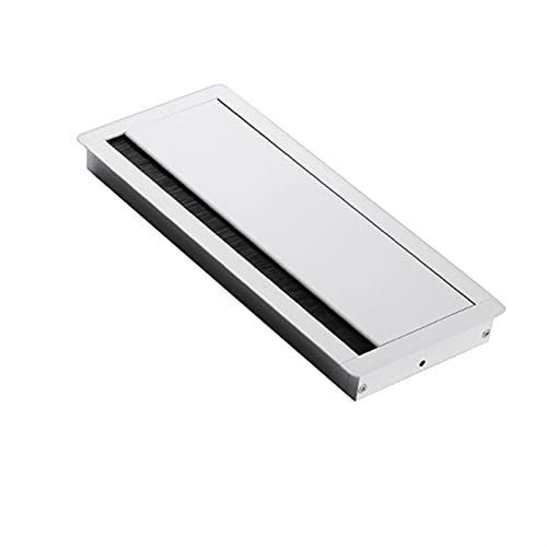 KabeldurchfüHrung,KabeldurchfüHrung Schreibtisch Schreibtisch-Tülle einsetzen Aluminiumlegierung Rechteck Pc. Computertisch mit Bürstenanschlusskabel ordnungsgemäße Auslassbogenabdeckung Oberflächenli von AYKANING