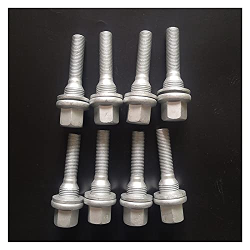 Radschrauben,Radbolzen M12 X 1,25 Rad Lange Fadenschrauben Flache Sitzscheibe Reifen Bolzen Utilisation adaptée Pour Citroen Peugeot 301 3008 308 406 607(8 PCS) von AYKANING