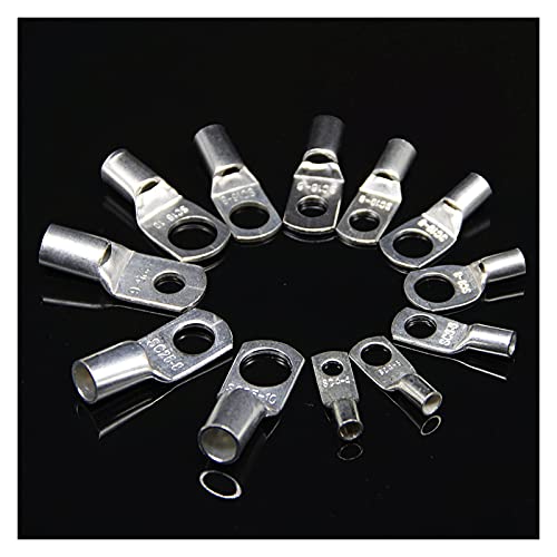 Rohrkabelschuhe,Kabelschuhe 220/140/65 PCS-Sortiment verzinnt Kupfer-Nasenring Crimpterminals Batteriedrahtschweißkabel-Anschlüsse Kit(220PCS) von AYKANING