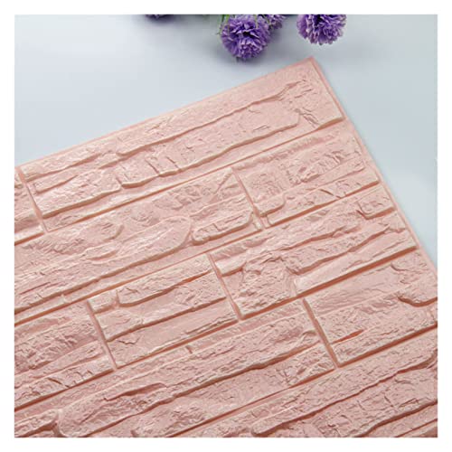 Wandpaneele,Wandverkleidung 3D Wandaufkleber Schaum Selbstklebende Wohnanlage Wohnzimmer Dekor Küche Badezimmer Schlafzimmer Dekoration Kinder Wasserdichte Geprägte Paneelen (Color : Pink, Size : 4p Wandpaneele,Wandverkleidung 3D Wandaufkleber Schaum Selbstklebende Wohnanlage Wohnzimmer Dekor Küche Badezimmer Schlafzimmer Dekoration Kinder Wasserdichte Geprägte Paneelen (Color : Pink, Size : 4p von AYKANING