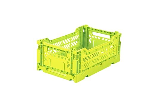 AYKASA Faltbox Klappbox ACID YELLOW neongelb mini - 27x17x11cm von AYKASA