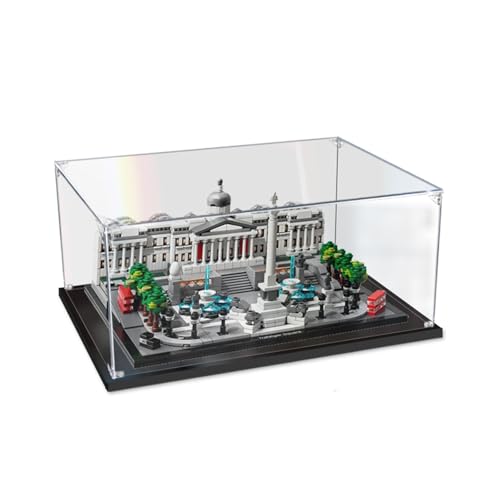 Acryl Schaukasten Vitrine Kompatibel Mit Le-go 21045 Trafalgar Square Modell,Transparente Vitrine Schaukasten Staubdicht Showcase Display Case (Ohne Modell Kit) 2mm von AYKLFNW
