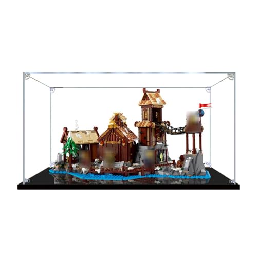 Acryl Vitrine Kompatibel Mit Le-go 21343 Dorf Spielzeug Modelle,Staubdicht Transparent Universal Vitrine Schaukaste Aufbewahrungsbox (Nur Vitrine) C,3MM von AYKLFNW