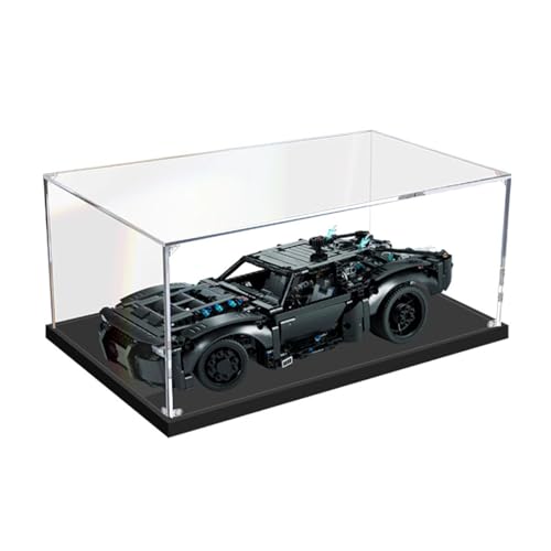 Acryl Vitrine Transparente Kompatibel Mit Le-go 42127 Streitwagen Modelle,50×25×20 cm Staubgeschützte Aufbewahrung und Organisation Vitrine für 42127 (Nur Display Case) C von AYKLFNW