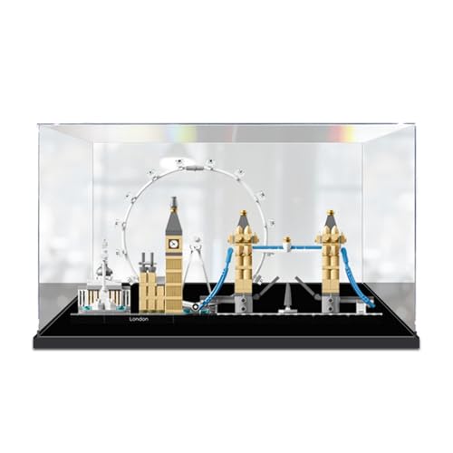 Transparente Acryl-Vitrine für Spielzeug,Sammlerstücke Staubdichter Schutz Acryl Vitrine Kompatibel Mit Le-go 21034 Architekturserie London - Nicht Enthalten Modellbausatz 3MM von AYKLFNW
