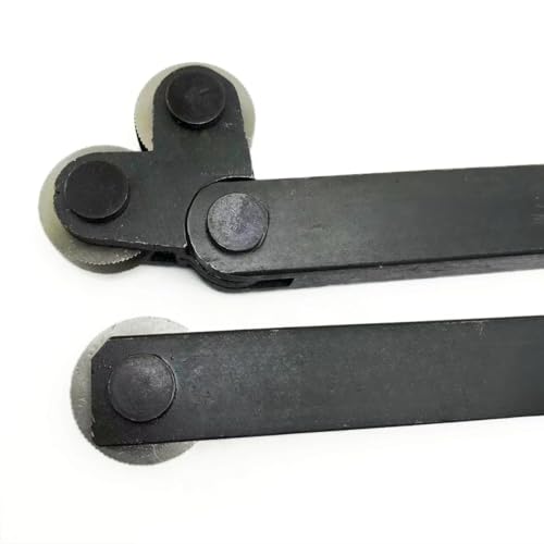 1 Stück gerades Rändelwerkzeug, Stahl, Doppelrad, lineare Rändelung, 0,5 mm – 2,0 mm, Prägerad, HSS-Netz-Rändelwerkzeughalter(Shuang 1.6mm) von AYLFGSMG
