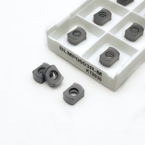 10 STÜCKE BLMP0603 RM KT8060 KT8030 Hochwertige Hartmetallklinge Fräsmaschine Schnellvorschub-Fräseinsatz BLMP0603R CNC-Fräser(BLMP0603R-M KT8030) von AYLFGSMG