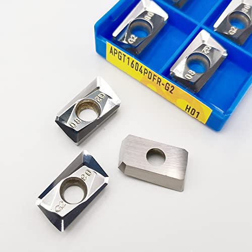 10 STÜCKE CNC-Maschineneinsatz APGT1604PDFR G2 H01 Aluminium-Hartmetallklinge Fräser Drehwerkzeug APGT 1604 Drehwerkzeug von AYLFGSMG