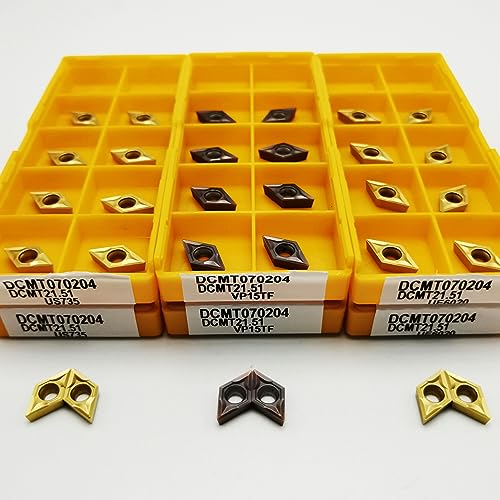 10 STÜCKE DCMT070204 VP15TF UE6020 US735 Hartmetalleinsatz Externe Dreheinsätze CNC-Drehwerkzeug Drehwerkzeug DCMT070204(DCMT070204 US735) von AYLFGSMG