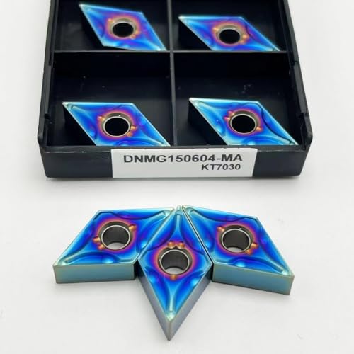 10 STÜCKE DNMG150604 DNMG150608 KT7030 Hartmetall-drehwendeplatte Wolfram CNC-maschineinsätze Hartmetall-drehwerkzeuge Klinge DNMG150604(DNMG150604-MA KT7030) von AYLFGSMG