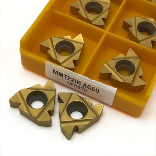 10 STÜCKE MMT22IR 22ER CNC-Gewindefräsmaschine, Hartmetallwerkzeug, Dreheinsatz, MMT22IR 22ER AG60 VP15TF UE6020(MMT22IR AG60 UE6020) von AYLFGSMG