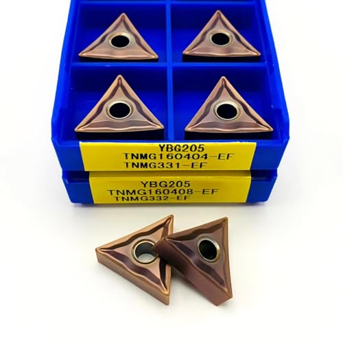 10 STÜCKE TNMG160408-EF TNMG160404-EF TNMG220404-EF TNMG220408-EF YBG205 Hochwertige Klinge aus Hartlegierung aus Edelstahl.(TNMG220408-EF YBG205) von AYLFGSMG