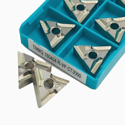 10 Stück Tnmg160404 Tnmg160408 R-VF L-VF CNC-Fräser for Torno-CNC-Einsätze aus Kohlenstoffstahl for Corte-Lamellen for Metallmaschinen(TNMG160404R-VF CT300) von AYLFGSMG