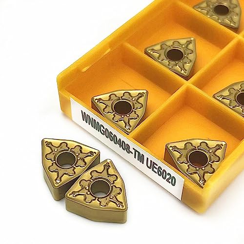10 Stück WNMG060404 TM UE6020 WNMG060408 CNC-Dreheinsätze Hartmetalllegierungsbeschichtete Einsätze Externes Drehwerkzeug(WNMG060408 TM UE6020) von AYLFGSMG