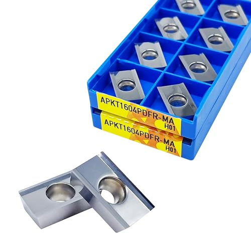 10 stücke APKT1003PDFR APKT1135PDFR APKT1135PDFR APKT1604PDFR APGT1604PDFR MA MA3 G2 H01 Hartmetall Einsätze Aluminium Cutter Klinge Mühle Werkzeug(APGT1604PDFR G2 H01) von AYLFGSMG