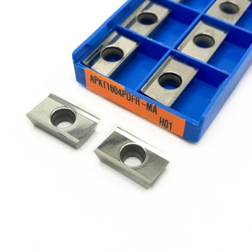 10 stücke APKT1604 MA G2 MA3 H01 Wende Werkzeuge Aluminium Einsätze CNC Fräsen Schneiden Werkzeug APKT Drehmaschine Holz Drehen Einsatz(APKT1604PDFR-MA H01) von AYLFGSMG