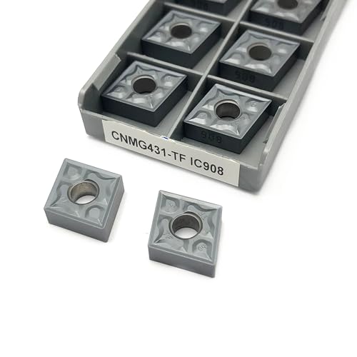 10 stücke CNMG120404 CNMG120408 TF IC907 IC908 Externe Drehen Werkzeuge CNMG 120408 120404 Hartmetall Einsätze Schneiden Werkzeug CNC Werkzeuge Drehmaschine(CNMG 120404-TF IC908) von AYLFGSMG