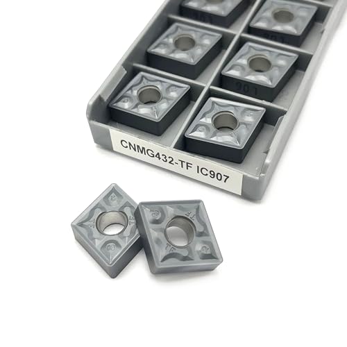 10 stücke CNMG120404 CNMG120408 TF IC907 IC908 Externe Drehmaschine Werkzeuge Hohe Qualität CNMG 120404 120408 Schneiden Werkzeug CNC Drehen Einfügen(CNMG 120408-TF IC907) von AYLFGSMG